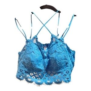 Zenana Ocean Blue Lace Bralette